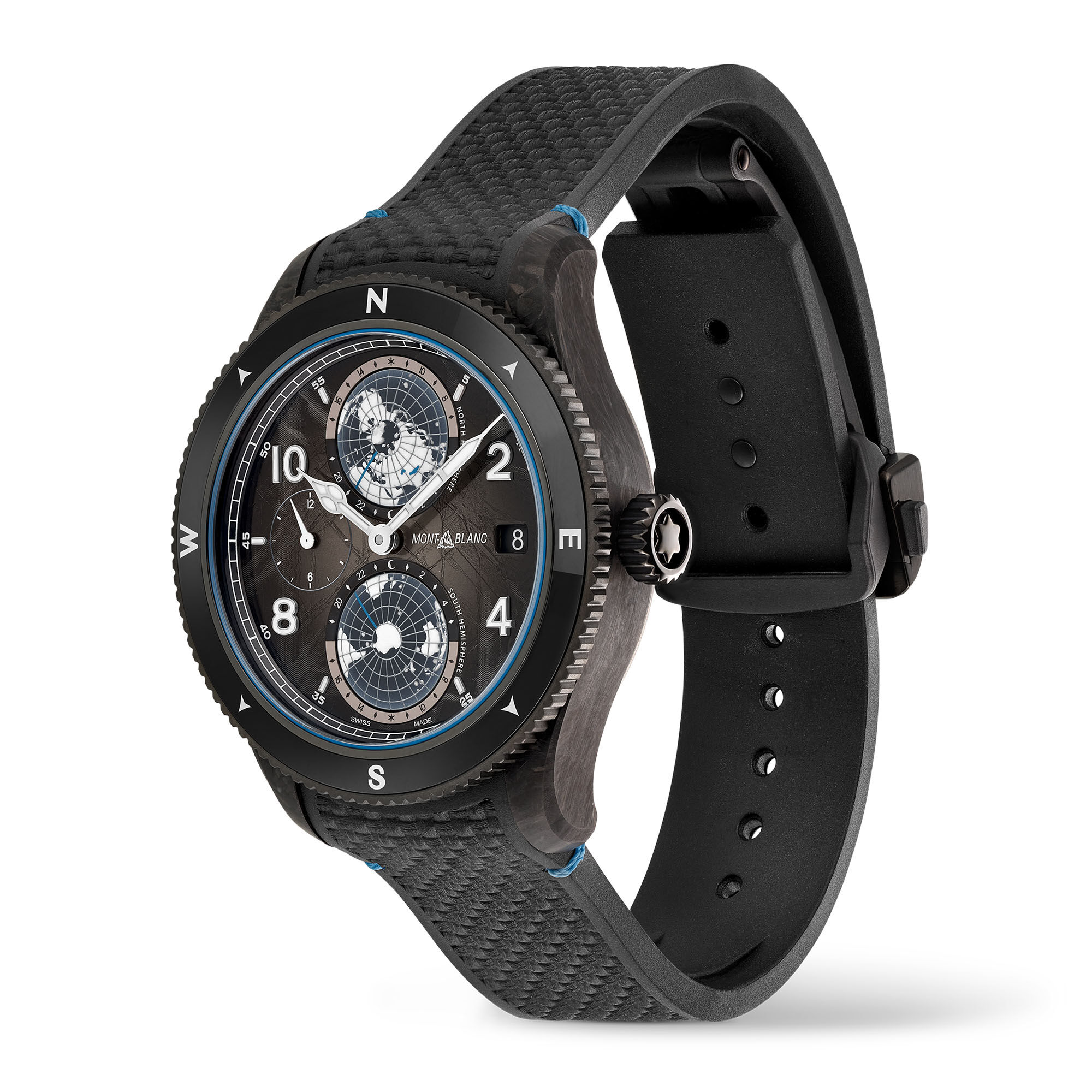 Montblanc 1858 Geosphere Carbo2 0 Oxygen Automatic 44 mm Titanium